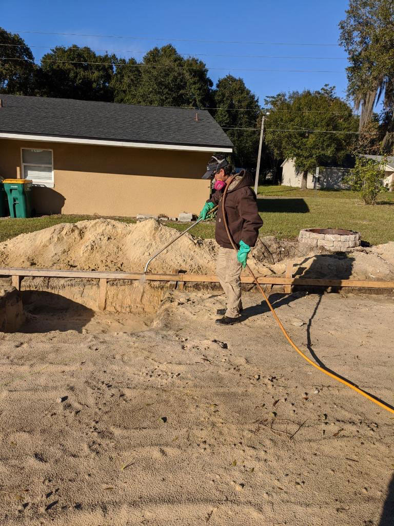 Tech Spraying Pre-construction Termite Treatment
